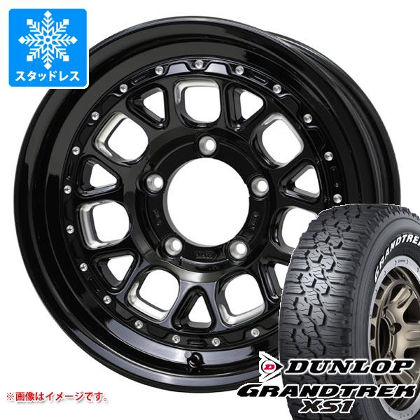 5本セット ジムニー用 スタッドレス ダンロップ グラントレック XS1 185/85R16 105/103L LT ホワイトレター バークレイハードロック ヒューロン