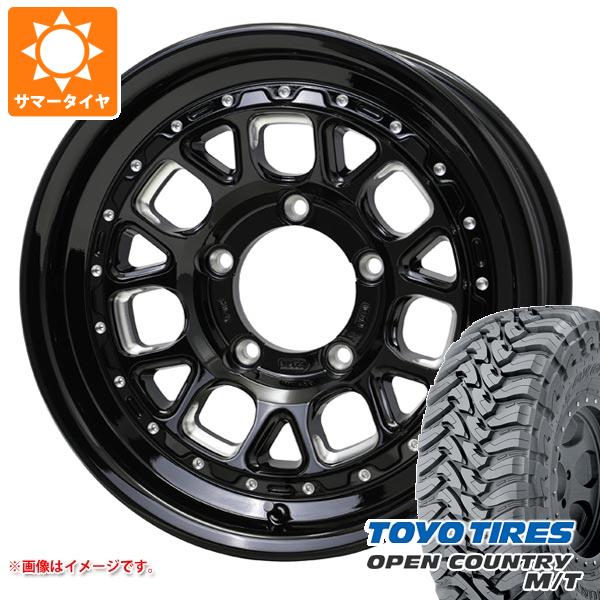 5本セット ジムニーシエラ JB74W用 サマータイヤ トーヨー オープンカントリー M/T LT225/75R16 103/100Q WL バークレイハードロック ヒューロン 6.0-16