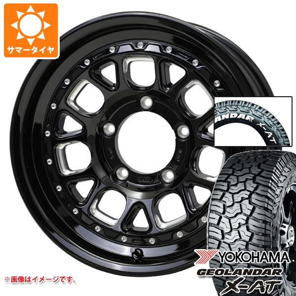 スズキ ジムニーノマド JC74W用 サマータイヤ ヨコハマ X-AT G016 185/85R16 105/103N LT ホワイトレター バークレイハードロック ヒューロン 6.0-16