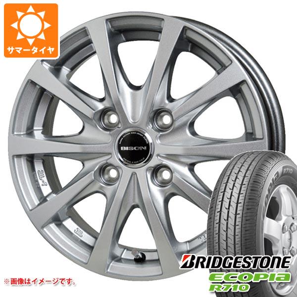 NV200バネット M20用 サマータイヤ ブリヂストン エコピア R710 165/80R14 97/95N (165R14 8PR相当) バイソン BN 02 5.0 14 :bison2v 35115 n84983sn:タイヤマックス