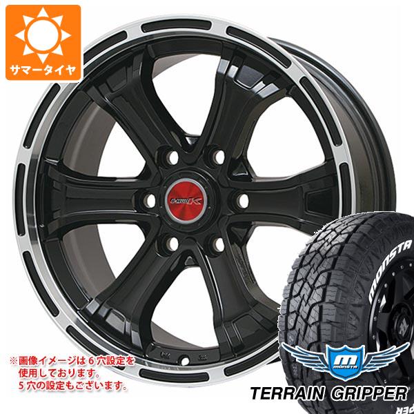 5本セット FJクルーザー 10系用 サマータイヤ モンスタ テレーングリッパー LT285/70R17 121/118R ホワイトレター B マッド K 7.5-17