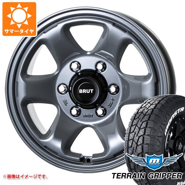 5本セット FJクルーザー 10系用 サマータイヤ モンスタ テレーングリッパー 265/70R17 115T ホワイトレター ブルート BR-44 7.5-17