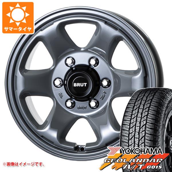 FJクルーザー 10系用 サマータイヤ ヨコハマ ジオランダー A/T G015 P285/70R17 117T アウトラインホワイトレター ブルート BR 44 7.5 17 :br44cc7 39676 t801005yt:タイヤマックス