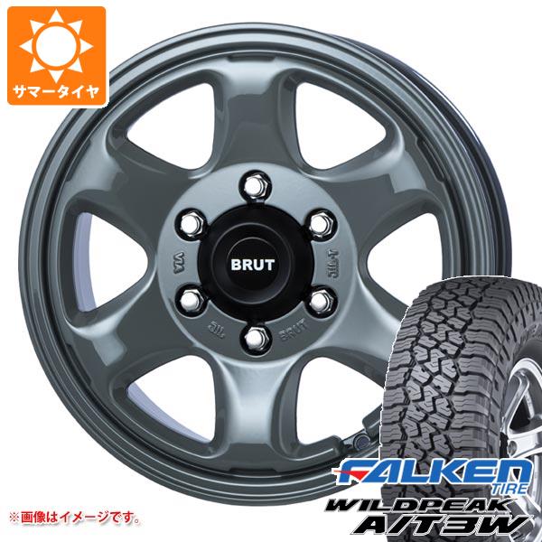 WILDPEAK - 地びたクルーザー300用 炎節タイア ファルケン ワイルドピーク A/T3W LT265/70R17 121/118R  ブルート BR-44 7.5-17