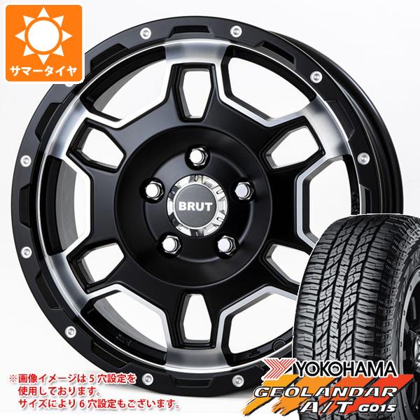 アウトランダー GF/GG系用 サマータイヤ ヨコハマ ジオランダー A/T G015 225/70R16 103H ブラックレター ブルート BR 66 6.5 16 :br66mb 22934 m83975tb:タイヤマックス