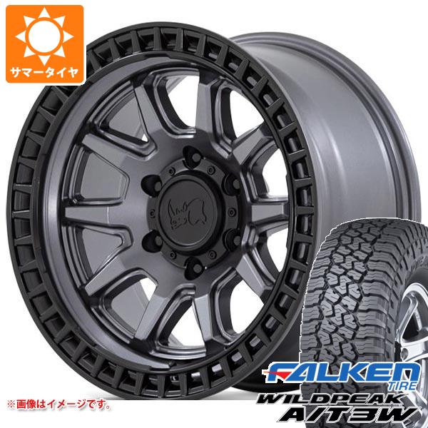 WILDPEAK - ジープ ラングラー JK/JL系用 朱夏タイア ファルケン ワイルドピーク A/T3W LT265/70R17 121/118R ブラックライノ キャリコ タイヤ、ホイール-車、バイク、自転車-夏タイヤ、ホイールセット