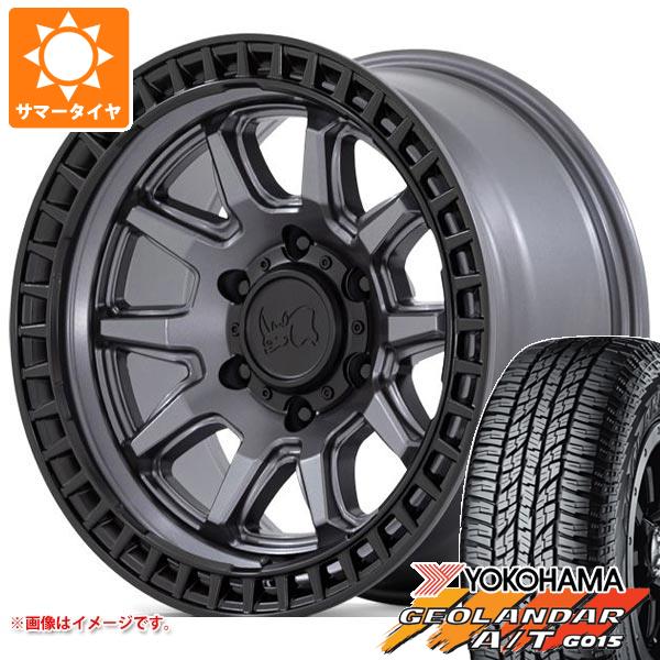 ジープ ラングラー JK/JL系用 サマータイヤ ヨコハマ ジオランダー A/T G015 LT265/70R17 121/118S アウトラインホワイトレター ブラックライノ キャリコ :brcalmgw 22929 j27102p:タイヤマックス