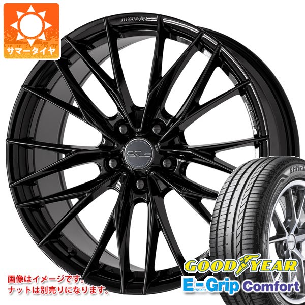 WORK - 炎節タイア 245/35R19 93W XL グッドイヤー エフィシエントグリップコンフォート 細工物 シュヴァート ブルネン LX 8.0-19