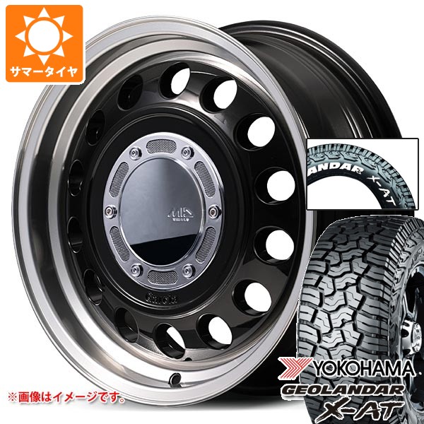 5本セット スズキ ジムニーシエラ JB74W用 サマータイヤ ヨコハマ ジオランダー X-AT G016 185/85R16 LT ホワイトレター ガルシア シスコ タイプ2 6.0-16