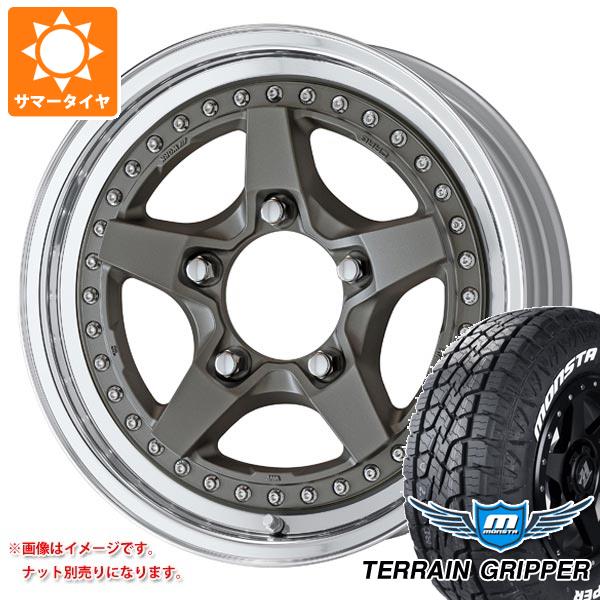 5本セット ジムニー用 サマータイヤ モンスタ テレーングリッパー 175/80R16 91S ホワイトレター ワーク クラッグ ガルバトレ 2 5.5-16