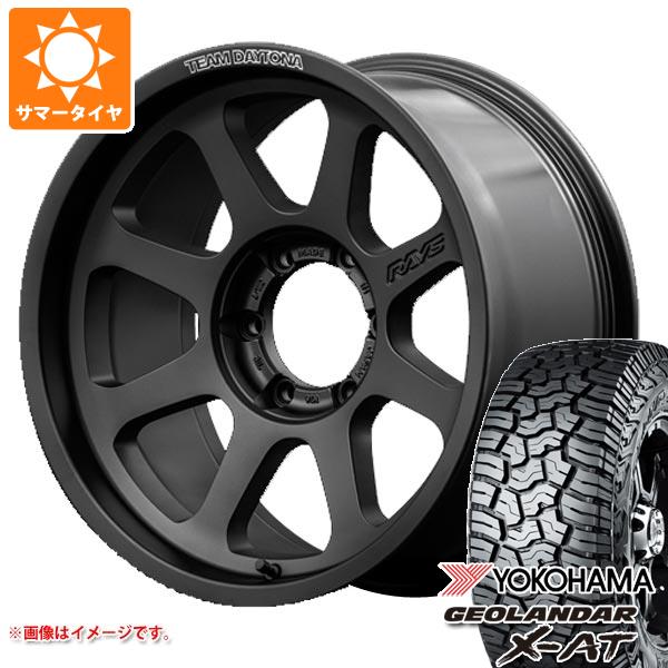 ジープ ラングラー JK/JL系用 サマータイヤ ヨコハマ ジオランダー X AT G016 33x12.50R18 LT 118Q ブラックレター レイズ デイトナ D108 : d108wr 33337 j27129p : タイヤマックス