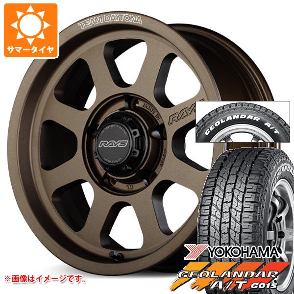 5本セット スズキ ジムニーノマド JC74W用 サマータイヤ ヨコハマ ジオランダー A/T G015 185/85R16 105/103N LT ホワイトレター レイズ デイトナ D108 6.0-16