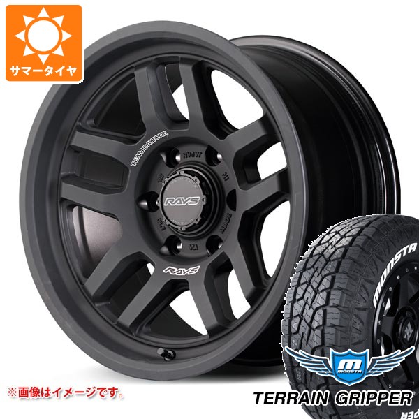 5本セット トヨタ FJクルーザー 10系用 サマータイヤ モンスタ テレーングリッパー LT285/70R17 121/118R ホワイトレター レイズ デイトナ D325 8.0-17