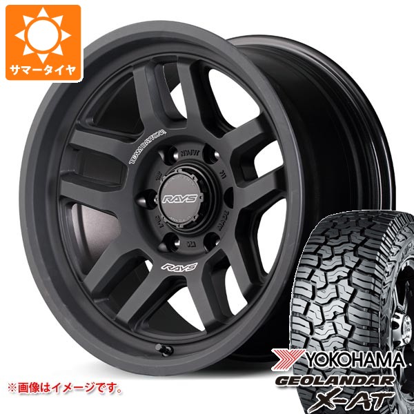 5本セット トヨタ FJクルーザー 10系用 サマータイヤ ヨコハマ ジオランダー X-AT G016 LT285/70R17 121/118Q ブラックレター レイズ デイトナ D325 8.0-17