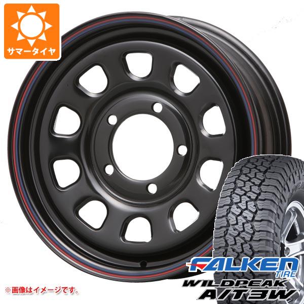 5本セット スズキ ジムニーノマド JC74W用 サマータイヤ ファルケン ワイルドピーク A/T3W LT225/75R16 115/112Q MLJ デイトナ SS 6.0-16