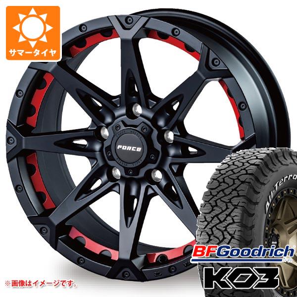 RAV4 50系用 サマータイヤ BFグッドリッチ オールテレーンT/A KO3 LT225/65R17 107/103S ブラックレター フォース デナリ 7.5-17