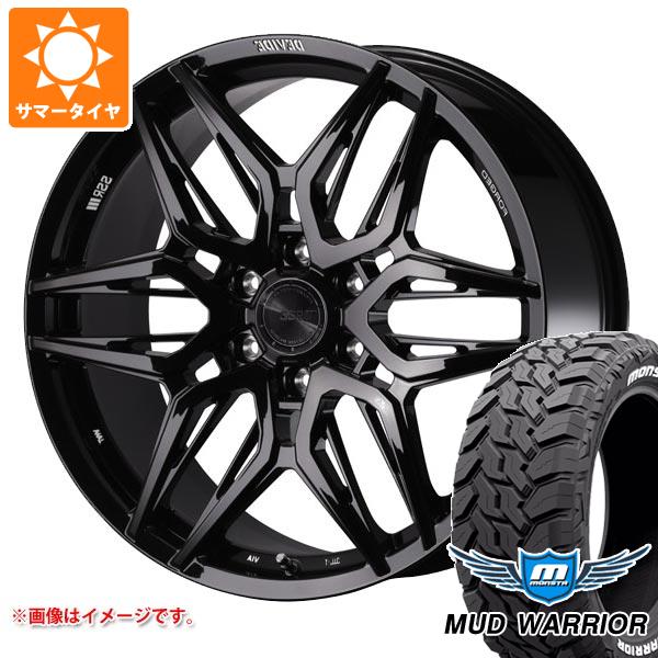 トヨタ ランドクルーザー300用 サマータイヤ モンスタ マッドウォーリアー LT275/55R20 120/117Q ホワイトレター SSR ディバイド LG-F 9.0-20