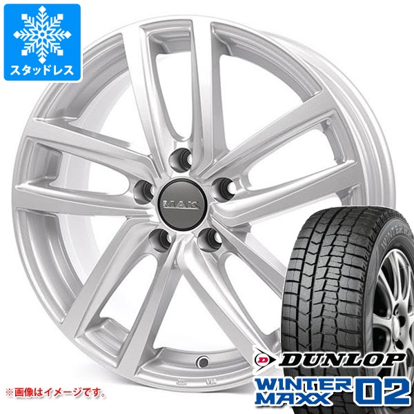VW パサートオールトラック 3CC系用 スタッドレス ダンロップ ウインターマックス02 WM02 225/45R18 91Q MAK ドレスデン
