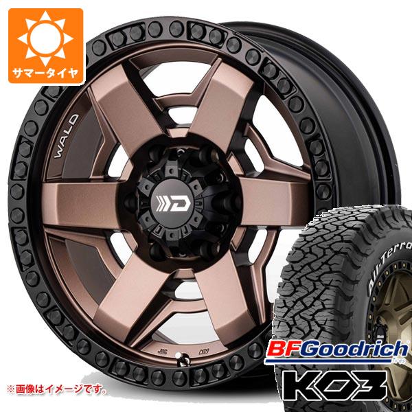 5本セット FJクルーザー 10系用 サマータイヤ BFグッドリッチ オールテレーンT/A KO3 LT285/70R17 ホワイトレター ヴァルド デザートライン DS001 8.0-17