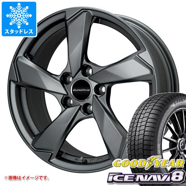 VW ゴルフ7用 スタッドレス グッドイヤー アイスナビ8 225/45R17 91Q ユーロアクシス クロスエッジ