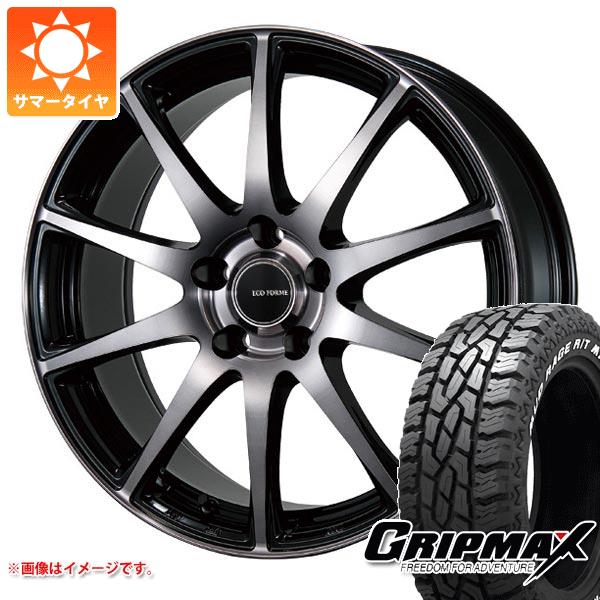 サマータイヤ 165/65R15 81Q グリップマックス マッドレイジ R/T MAX ブラックレター エコフォルム CRS23 4.5 15 :eccr23bb 36492:タイヤマックス