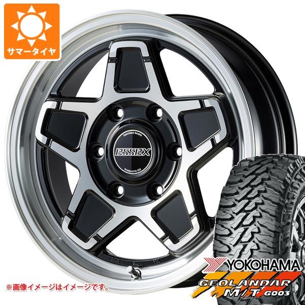 トヨタ ハイエース 200系用 サマータイヤ ヨコハマ ジオランダー M/T G003 LT215/70R16 100/ 97Q エセックス ENCS 6.5-16