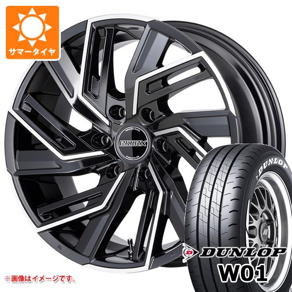 トヨタ ハイエース 200系用 サマータイヤ ダンロップ W01 215/60R17C 109/107N ホワイトレター エセックス EW 6.5-17