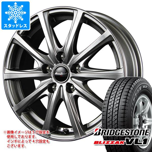 スタッドレスタイヤ ブリヂストン ブリザック VL1 145R12 8PR (145/80R12 86/84N相当) ユーロスピード V25 4.0-12｜tiremax