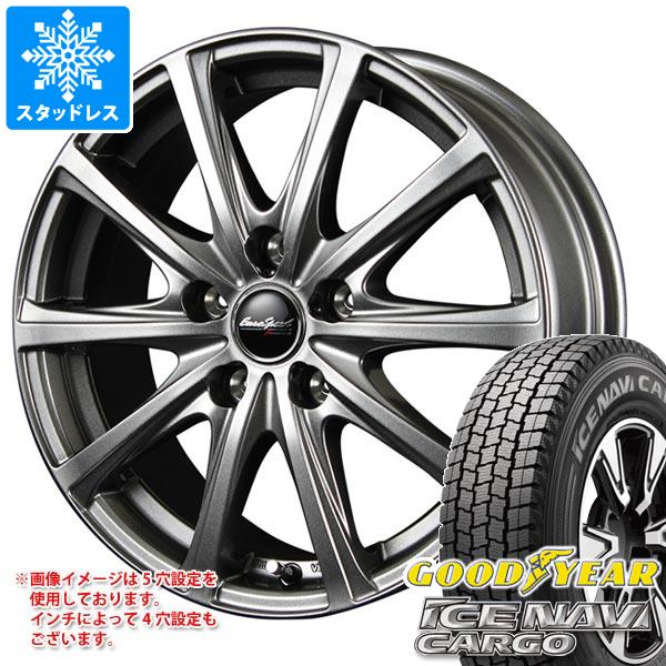 スタッドレスタイヤ グッドイヤー アイスナビカーゴ 145/80R12 80/78N (145R12 6PR相当) MID ホイールズ V25 4.0-12