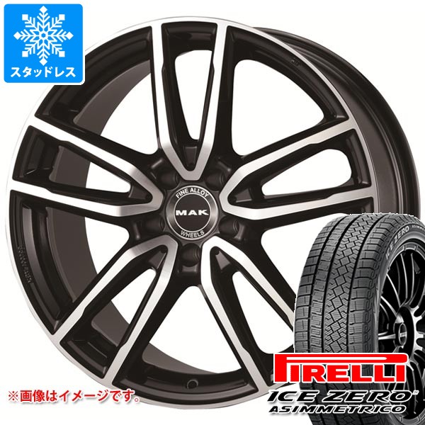 タイヤ走行短め【PIRELLI ICE ZERO ASIMMETRICO 225/50R17】スタッドレス【ベンツ W205 Cクラス 純正ホイール 7J5HPCD112+48.5】　(VTH132) PIRELLI ICE ZERO ASIMMETRICO 225/50R17 98H XL | タイヤの通販 販売
