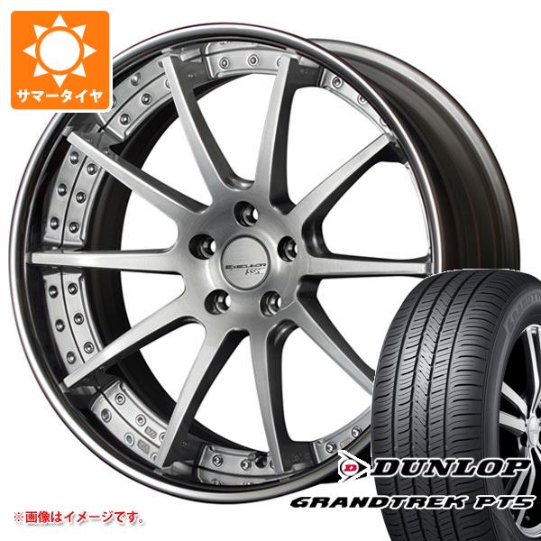 40系アルファード用 サマータイヤ ダンロップ グラントレック PT5 225/55R19 99V  SSR エグゼキューター CV01 8.0-19｜tiremax