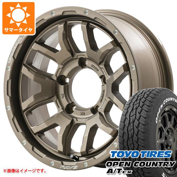 5本セット ジムニー JB64W用 2024年製 サマータイヤ トーヨー オープンカントリー A/T EX 215/70R16 100H ホワイトレター レイズ デイトナ F6 ブースト 5.5 16 :f6bbrj 36841 s86768zk 5:タイヤマックス