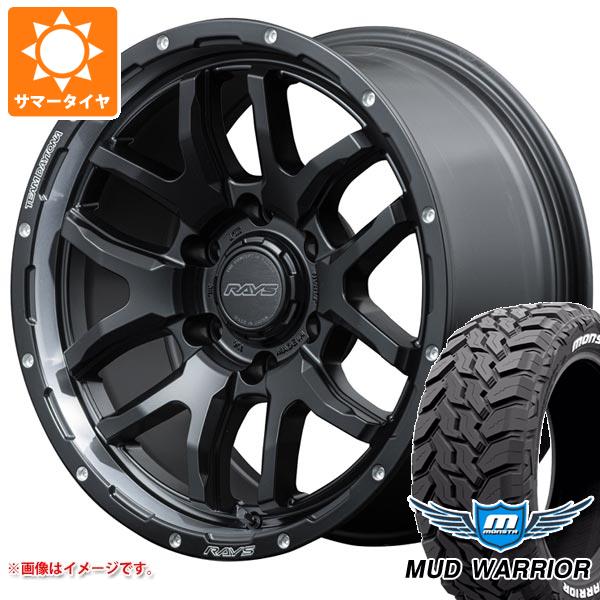 トヨタ FJクルーザー 10系用 サマータイヤ モンスタ マッドウォーリアー LT265/70R17 121/118Q ホワイトレター レイズ デイトナ F6 ブースト 8.0-17