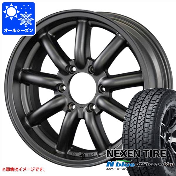 トヨタ ハイエース 200系用 オールシーズンタイヤ ネクセン エヌブルー 4シーズン バン 215/65R16 109/107T ファブレス ヴァローネ MC-9 6.5-16