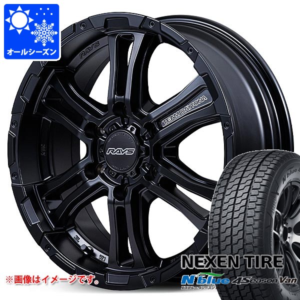 RAYS - ニッサン NV350隊商 E26用 オール時分タイア ネクセン エヌブルー 4時分 バン 215/65R16 109/107T レイズ FDX-AG 6.5-16