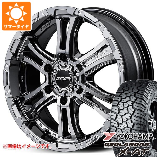 RAYS - ニッサン NV350隊商 E26用 2026年製 朱夏タイア ヨコハマ ジオランダー X-AT G016 LT215/70R16 100/97Q 黒いこと雁の使い レイズ FDX-AG 6.5-16 自動車-車、バイク、自転車