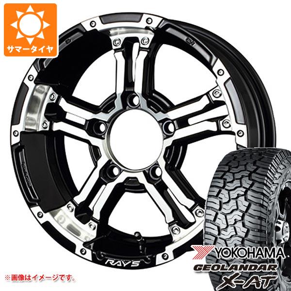 5本セット ジムニー JB64W用 2023年製 サマータイヤ ヨコハマ ジオランダー X-AT G016 LT215/70R16 100/97Q ブラックレター レイズ デイトナ FDX-J 5.5-16