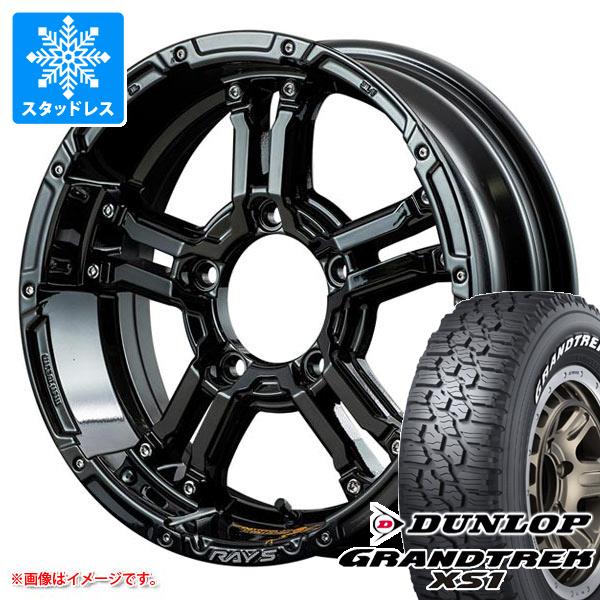 ジムニー用 スタッドレス ダンロップ グラントレック XS1 185/85R16 105/103L LT ホワイトレター レイズ デイトナ FDX-J コレクション