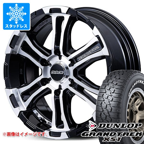ニッサン NV350キャラバン E26用 スタッドレス ダンロップ グラントレック XS1 LT215/70R16 100/97N ホワイトレター レイズ FDX-SG
