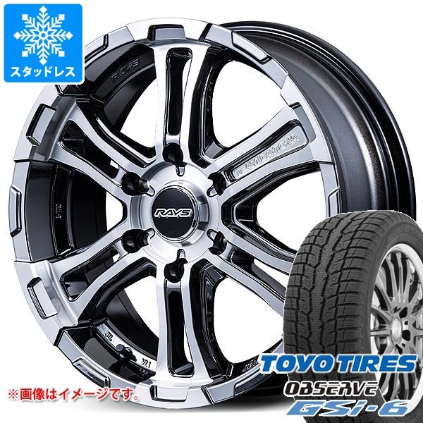 トヨタ ハイエース 200系用 スタッドレス トーヨー オブザーブ GSi-6 215/70R16 100Q レイズ FDX-SG