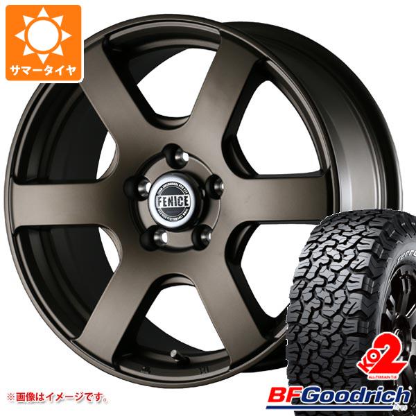 5本セット ジープ ラングラー JK/JL系用 サマータイヤ BFグッドリッチ T/A KO2 LT265/70R17 121/118S ホワイトレター フェニーチェ クロス XC6