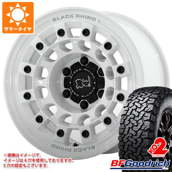 5本セット ジープ ラングラー JK/JL系用 サマータイヤ BFグッドリッチ オールテレーンT/A KO2 LT265/70R17 121/118S ホワイトレター ブラックライノ フジ :fujigww 19590 j27102p 5:タイヤマックス