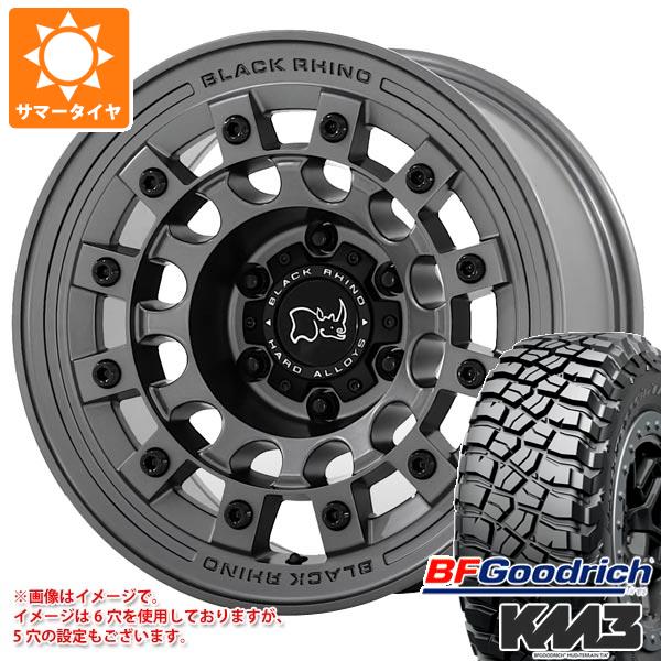 5本セット FJクルーザー 10系用 サマータイヤ BFグッドリッチ マッドテレーンT/A KM3 LT285/70R17 121/118Q ブラックライノ フジ 8.0 17 :fujimg6 27567 t801005yt 5:タイヤマックス