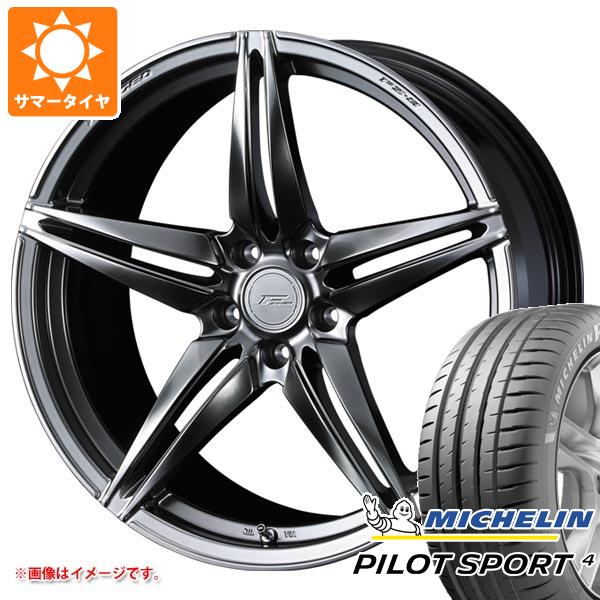 WEDS - 朱夏タイア 235/45R18 (98Y) XL ミシュラン 飛行士運動競技4 F 絶無 FZ-3 8.0-18 置き目品 車、バイク、自転車-自動車-夏タイヤ、ホイールセット