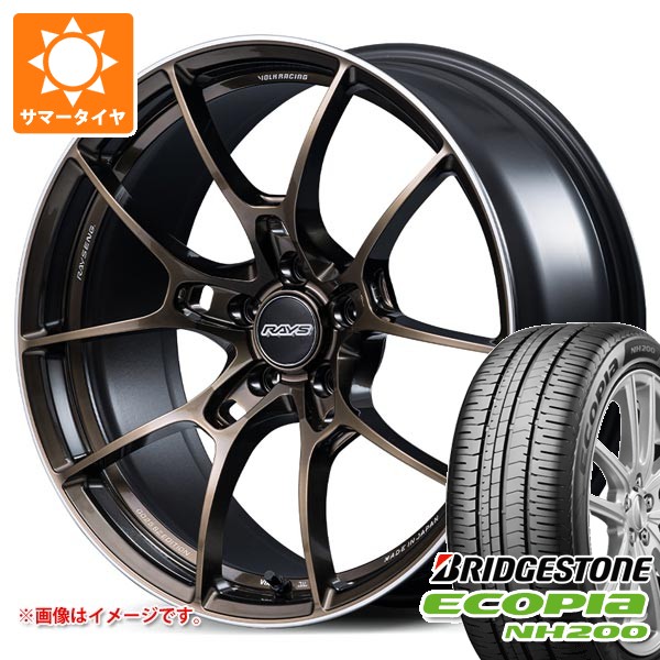 サマータイヤ 225/45R18 95W XL ブリヂストン エコピア NH200 レイズ ボルクレーシング G025 SZエディション 8.0-18