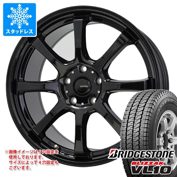 スタッドレスタイヤ ブリヂストン ブリザック VL10 145/80R12 80/78N (145R12 6PR相当) ジースピード G-08 4.0-12