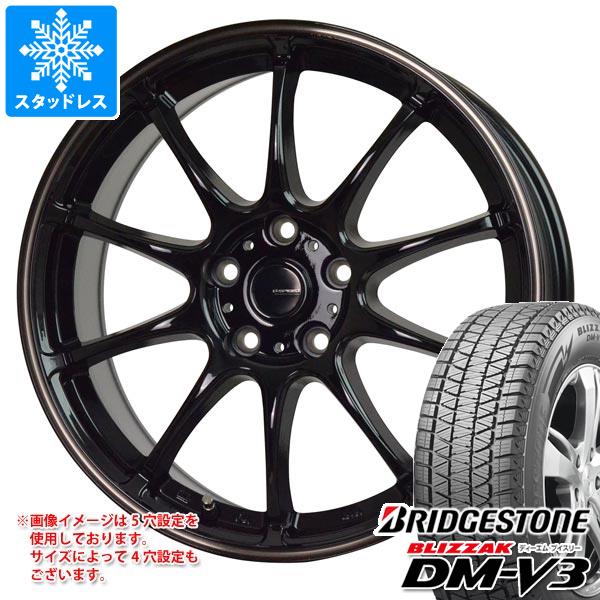 スタッドレスタイヤ ブリヂストン ブリザック DM-V3 235/60R18 107Q XL ジースピード P-07 7.5-18