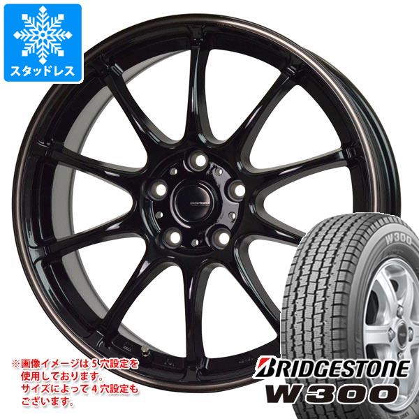 スタッドレスタイヤ ブリヂストン W300 145/80R12 80/78N (145R12 6PR相当) ジースピード P-07 4.0-12