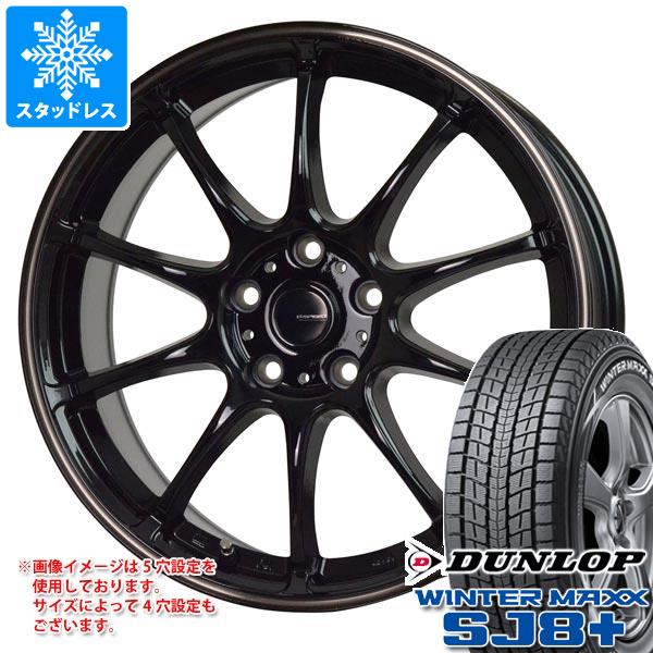 スタッドレスタイヤ ダンロップ ウインターマックス SJ8 プラス 235/65R18 106Q ジースピード P-07 7.5-18