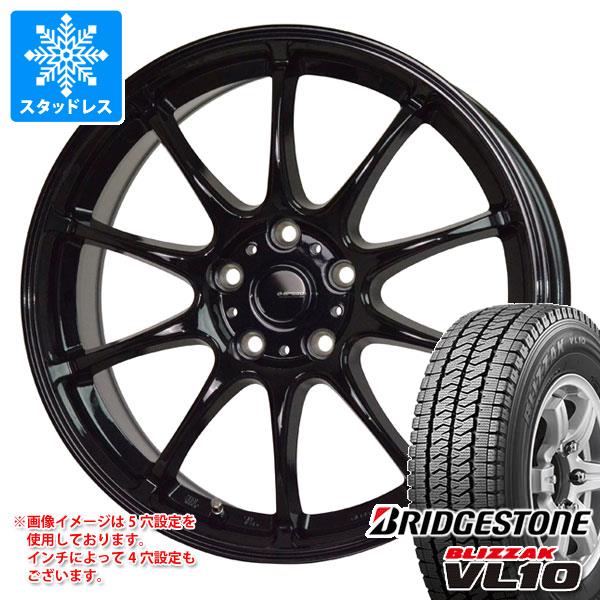 スタッドレスタイヤ ブリヂストン ブリザック VL10 145/80R12 80/78N (145R12 6PR相当) ジースピード G-07 4.0-12